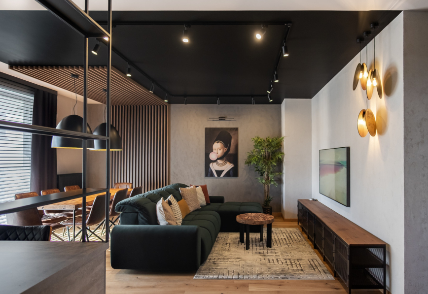 Czarny-sufit-Dlaczego-nie-Industrial-przestrzen-w-towarzystwie-zlota-i-zieleni-projektu-Marty-Czerkies-4.jpg